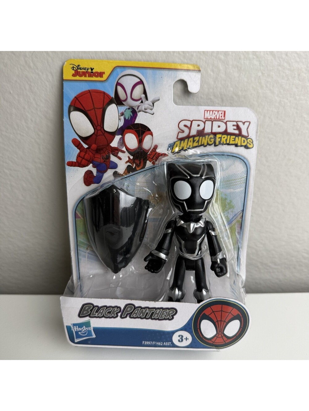 Hasbro Marvel Spidey Amazing Friends Black Panther 4” Figure F3997 Shield Disney